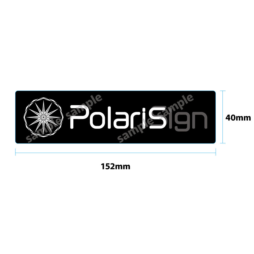 PolariSiginステッカー(大) 屋外対候性・耐水性