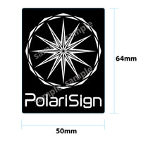 PolariSiginステッカー(小) 屋外対候性・耐水性