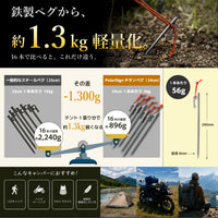 PolariSignオリジナルチタンペグ 24cm