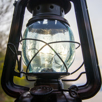 DIETZ・FEUERHAND etc オイルランタン交換用ホヤ 古色 薄氷