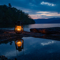 DIETZ・FEUERHAND etc オイルランタン交換用ホヤ 古色 琥珀