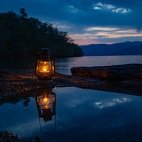 DIETZ・FEUERHAND etc オイルランタン交換用ホヤ 古色 薄氷