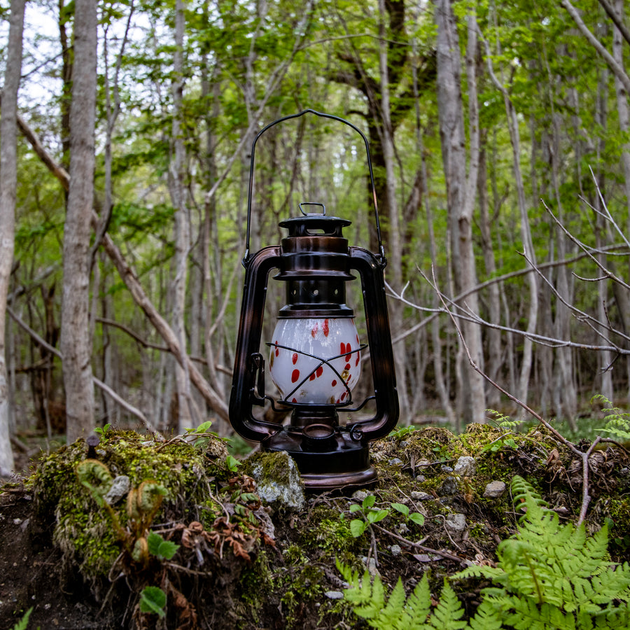 DIETZ・FEUERHAND etc オイルランタン交換用ホヤ　恋心 深緋