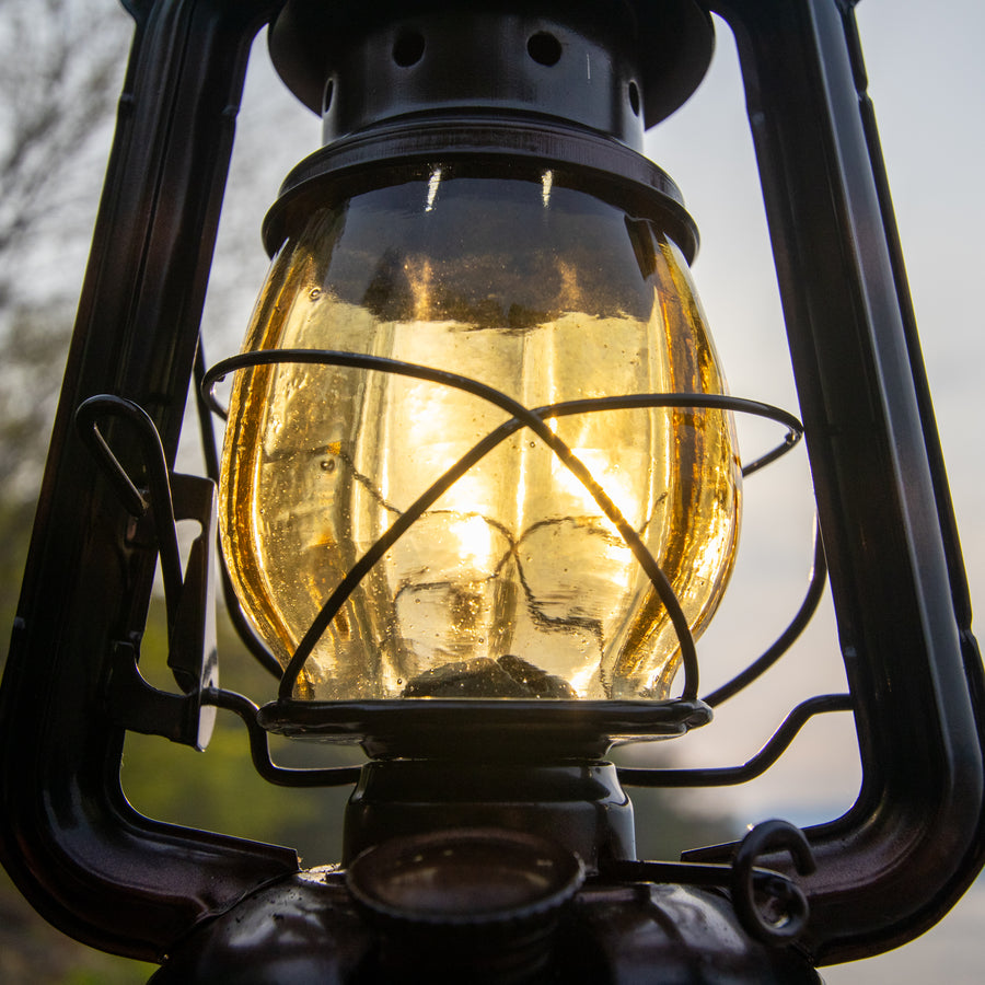 DIETZ・FEUERHAND etc オイルランタン交換用ホヤ　古色 琥珀