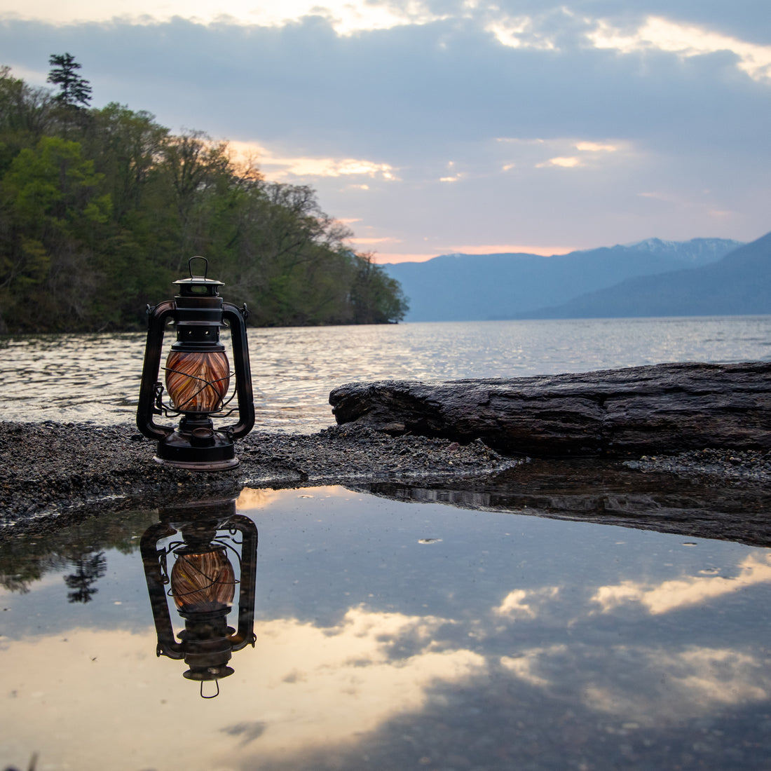 DIETZ・FEUERHAND etc オイルランタン交換用ホヤ　淙淙 黒柿