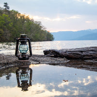 DIETZ・FEUERHAND etc オイルランタン交換用ホヤ　古色 薄氷