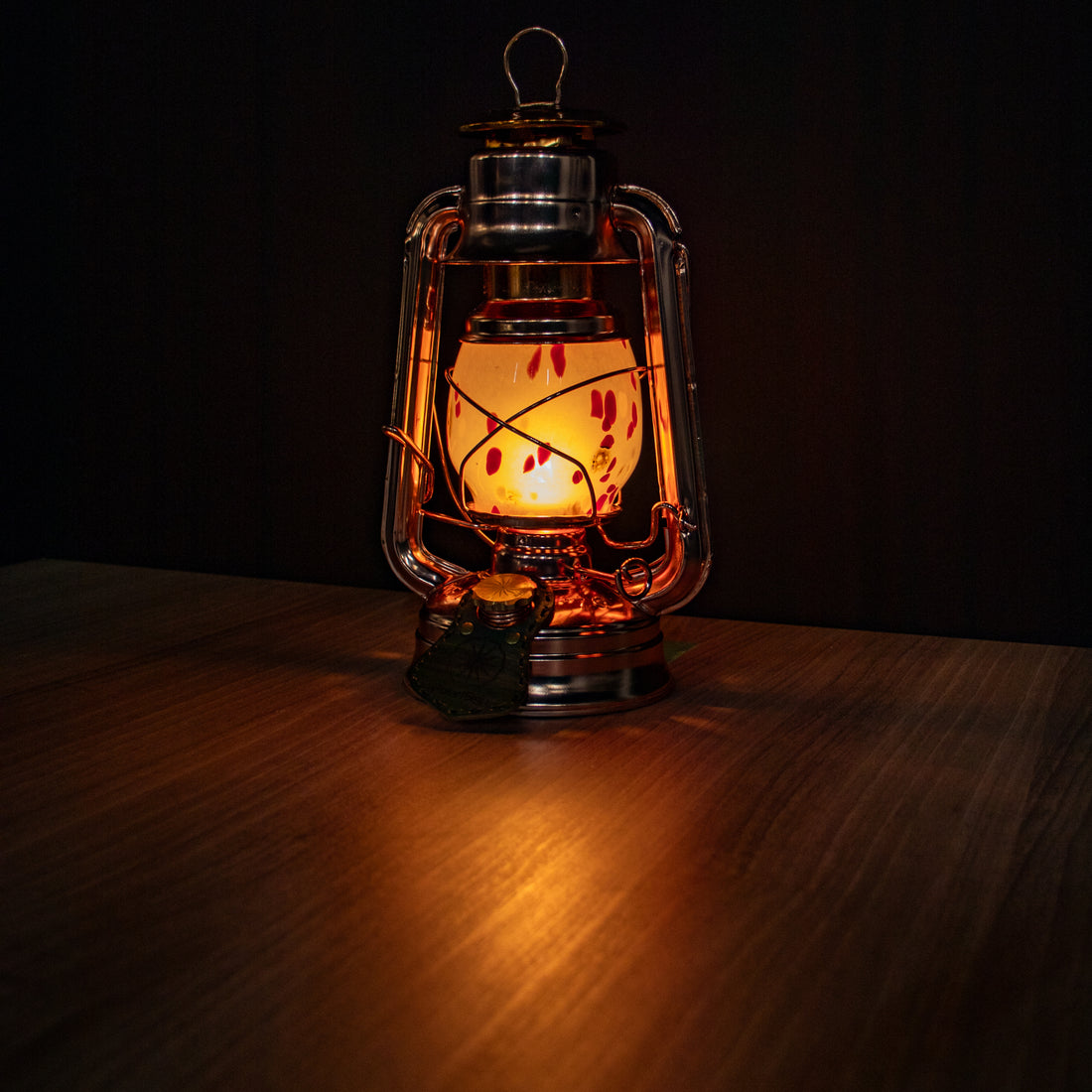 DIETZ・FEUERHAND etc オイルランタン交換用ホヤ　恋心 深緋