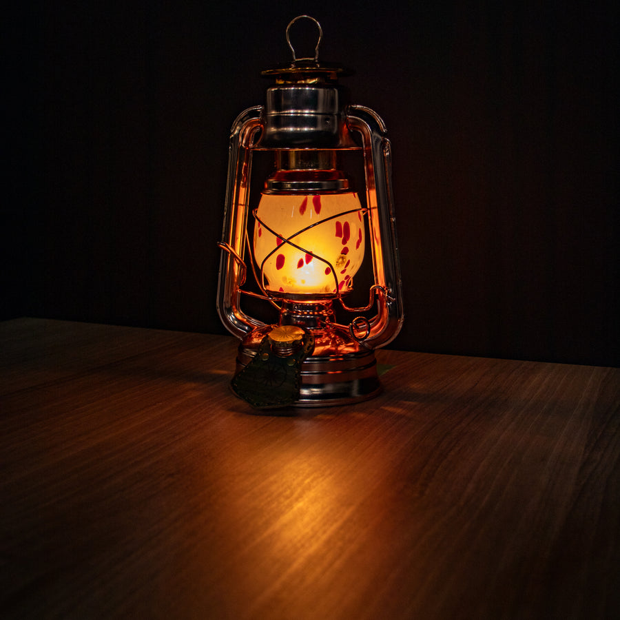 DIETZ・FEUERHAND etc オイルランタン交換用ホヤ　恋心 深緋