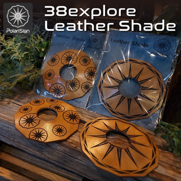 38explore 38灯 38-kT MIYABI ミヤビ レザーシェード　 38エクスプローラー用レザーシェード